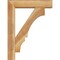 Ekena Millwork Balboa Block Rough Sawn Bracket w/ Offset Brace, Western Red Cedar, 6"W x 24"D x 32"H BKT0604X24X32BOA05RWR - alternate 4